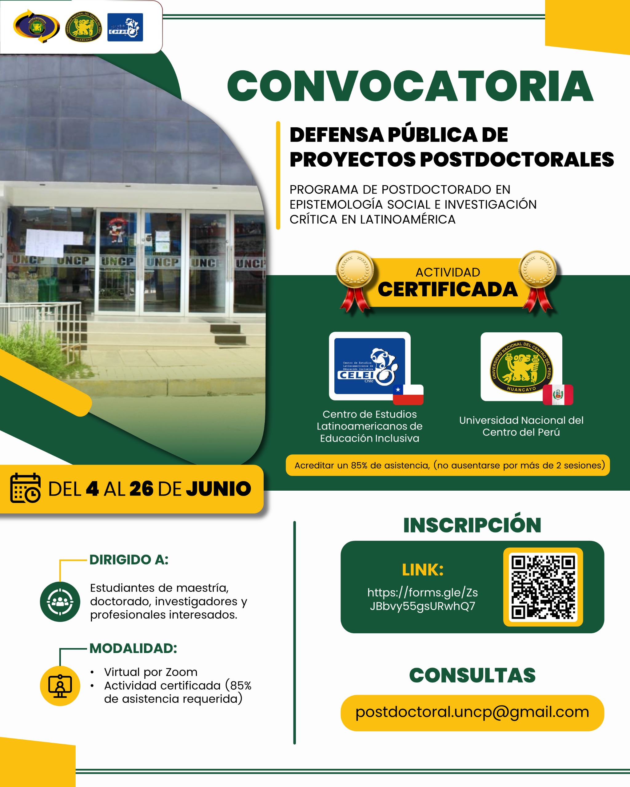 PostDoctorado Convocatoria